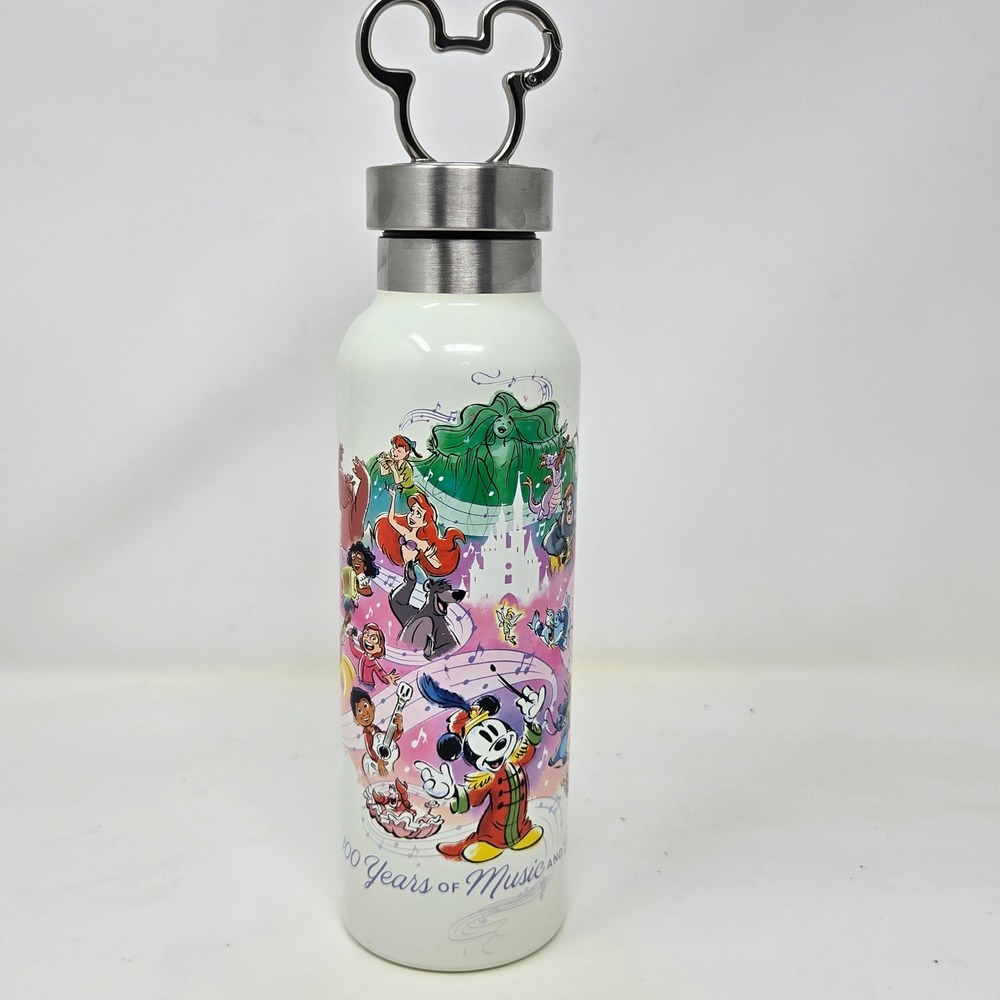 Disney 100 Cast Member Water‎ Bottle 100 Years of Music and Wonder Mickey 17oz